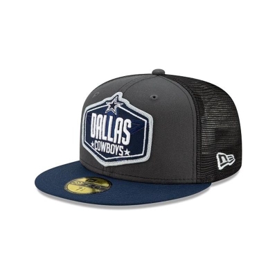 Dallas Cowboys Gorra | New Era NFL Draft 59fifty Fitted Cap Mexico - Grises